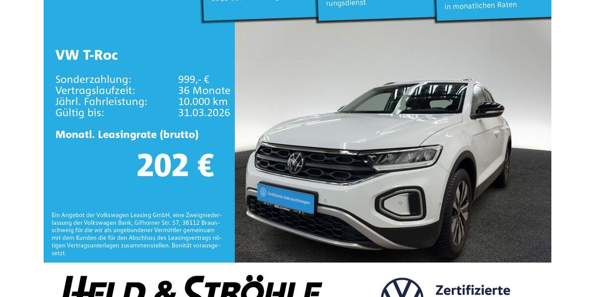 VW T-Roc 13.188 km 22.260 &euro; Neu-Ulm 89231