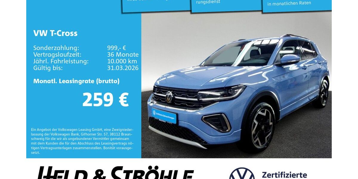 VW T-Cross 2.501 km 28.860 &euro; Neu-Ulm 89231