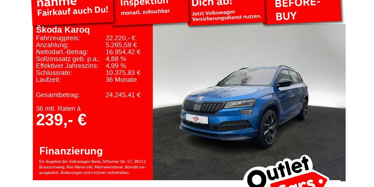Skoda Karoq 129.130 km 21.920 &euro; Senden 89250