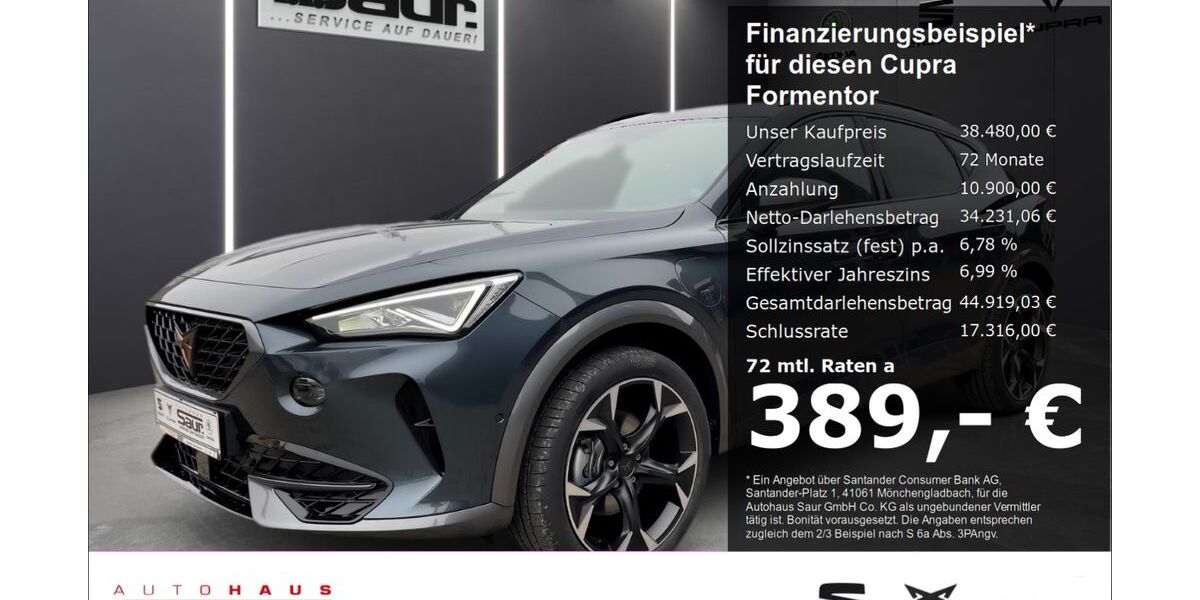 Cupra Formentor 6.500 km 38.480 € Ulm 89077