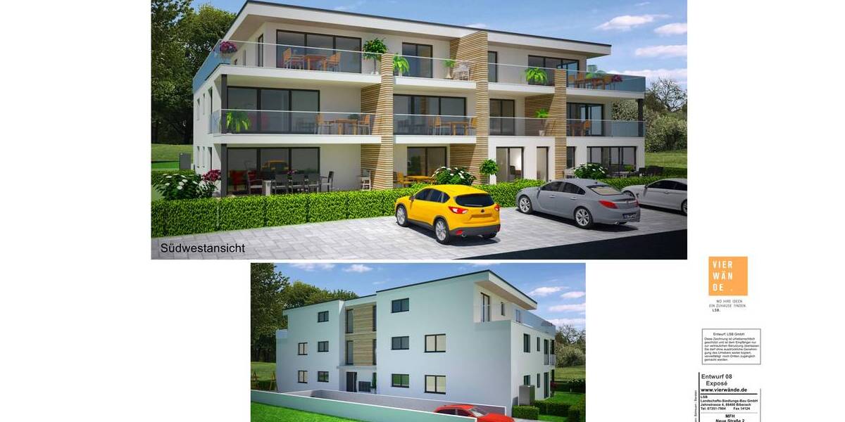 Terrassenwohnung Schemmerhofen - 3 Zimmer, 96 m&sup2;, 481.600&euro; | Angebot:25664912