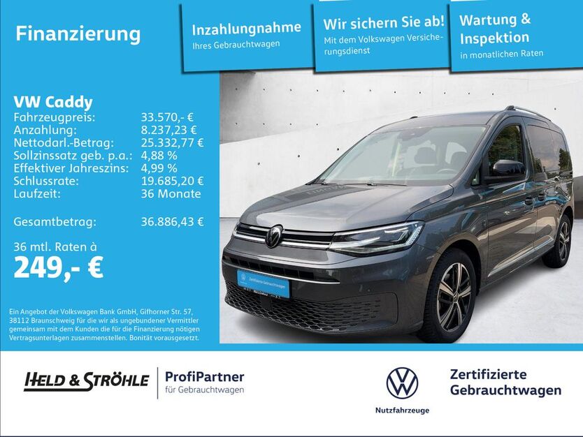 VW Caddy 10.705 km 31.420 € Neu-Ulm 89231