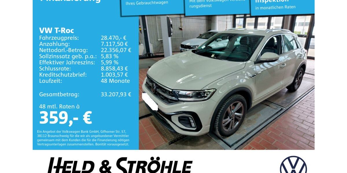 VW T-Roc 23.101 km 28.270 &euro; Neu-Ulm 89231