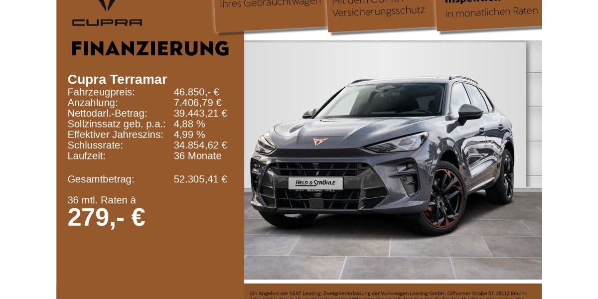 Cupra Terramar 8.001 km 46.850 € Neu-Ulm 89231