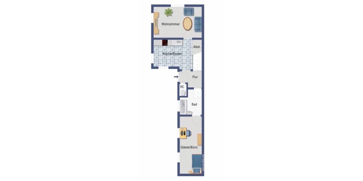 Doppelhaushälfte Ulm Wiblingen - 3 Zimmer, 72 m&sup2;, 375.000&euro; | Angebot:26851220