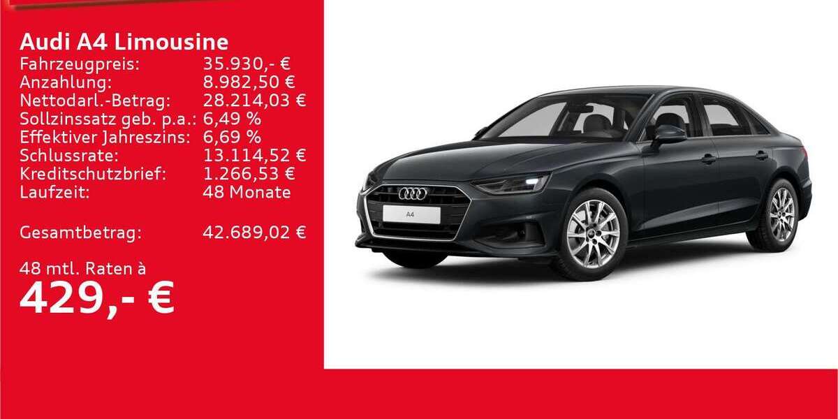 Audi A4 15.736 km 35.930 &euro; Ulm 89073