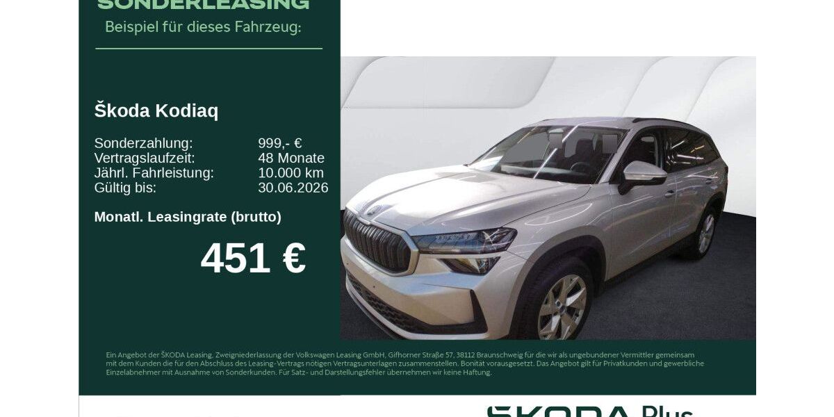 Skoda Kodiaq 17.466 km 43.330 &euro; Neu-Ulm 89231