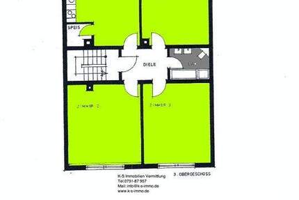 Wohnung Ulm Mitte - 3 Zimmer, 115 m&sup2;, 1.380&euro; | Angebot:23061181