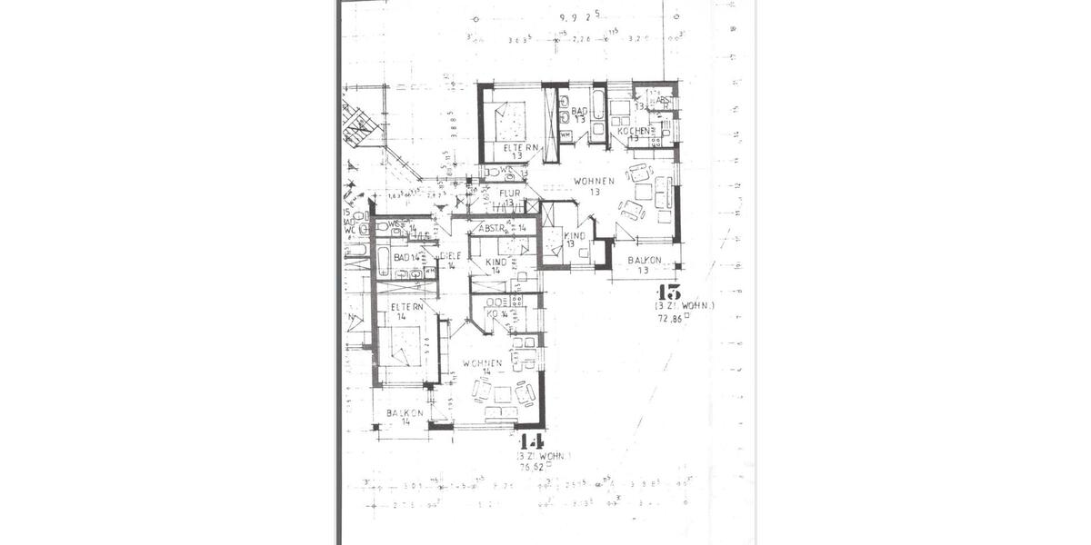Etagenwohnung Ehingen (Donau) - 3 Zimmer, 73 m&sup2;, 270.000&euro; | Angebot:26552523