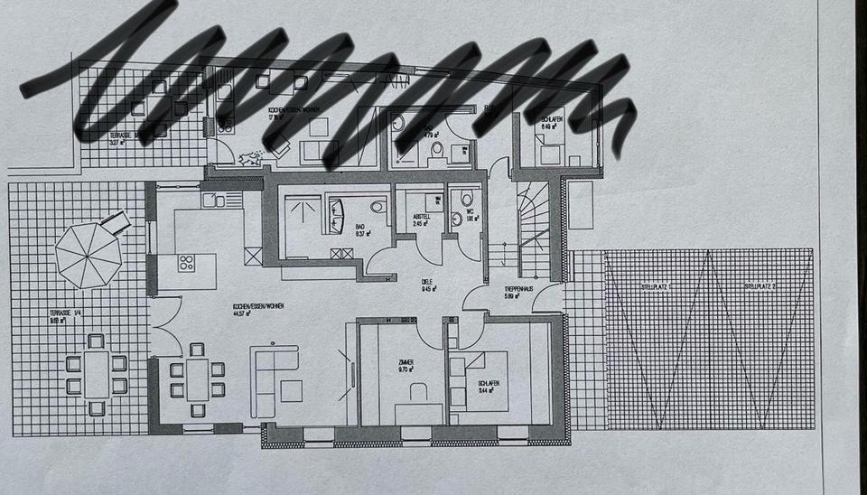 Erdgeschoßwohnung Ulm Donautal - 3 Zimmer, 98 m&sup2;, 1.600&euro; | Angebot:26654971