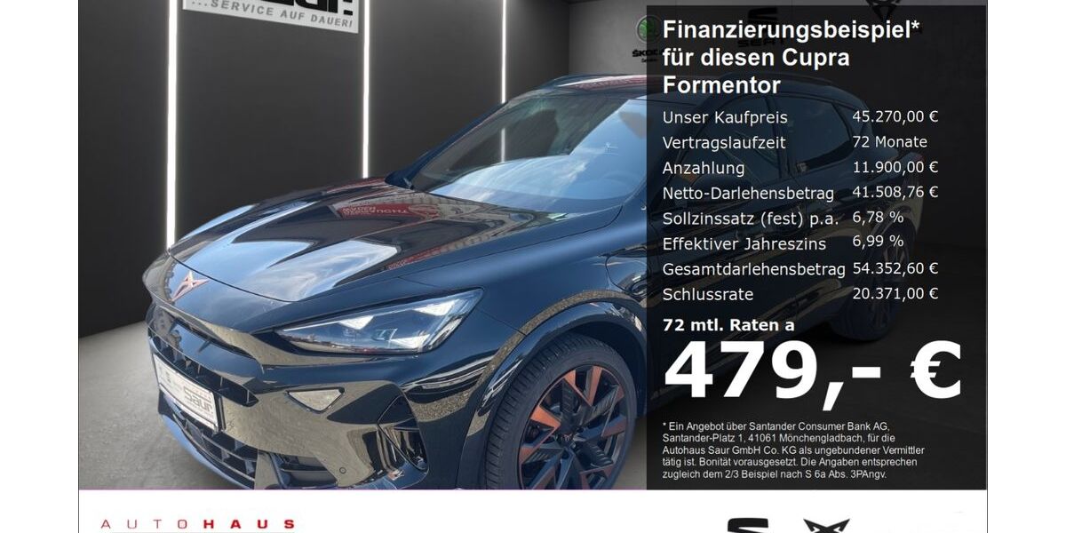 Cupra Formentor 10.000 km 45.270 € Ulm 89077