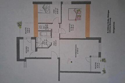 Wohnung Ulm Donautal - 3 Zimmer, 84 m&sup2;, 910&euro; | Angebot:26606548