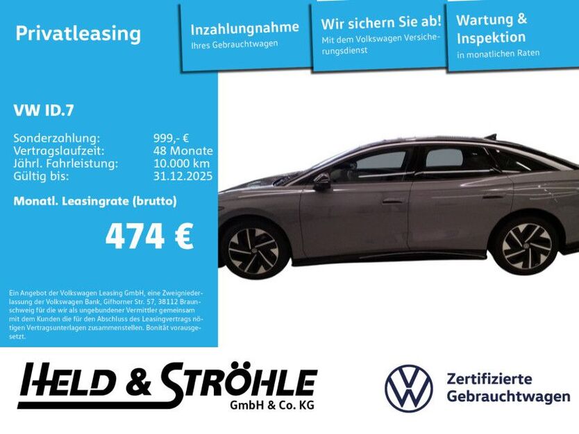 VW ID.7 1.808 km 42.460 € Neu-Ulm 89231