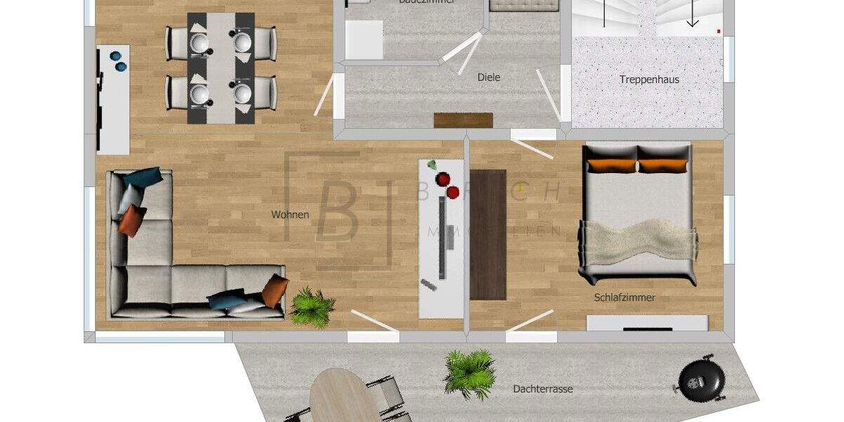 Etagenwohnung Neu-Ulm Pfuhl - 2 Zimmer, 69 m&sup2;, 398.000&euro; | Angebot:23960219