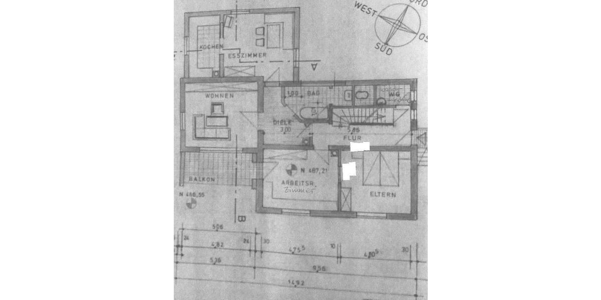 Frisch renovierte 3,5-Zimmer-Wohnung mit Balkon in ErbachErsingen 3 zimmer