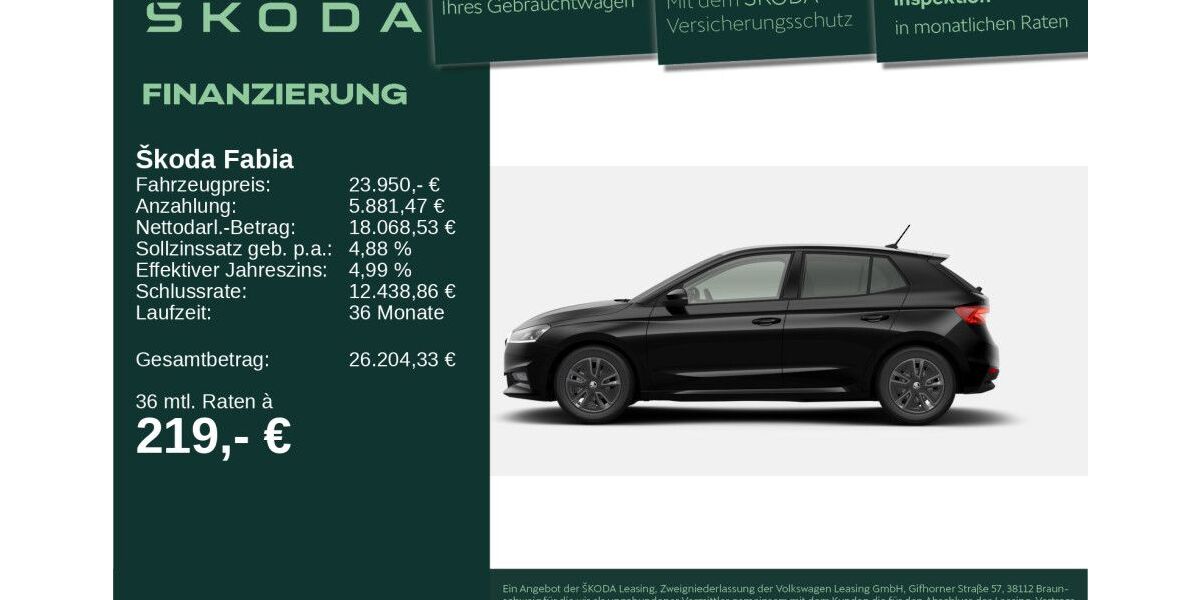 Skoda Fabia 3.500 km 24.770 &euro; Neu-Ulm 89231
