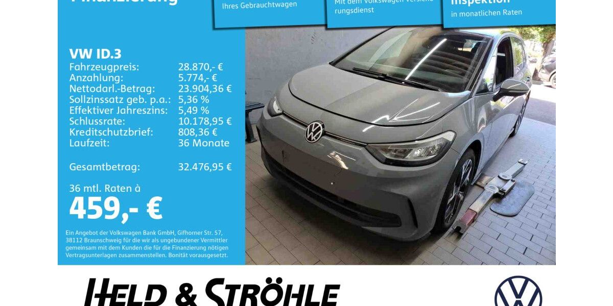 VW ID.3 13.147 km 28.870 &euro; Neu-Ulm 89231