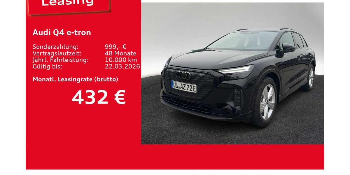 Audi Q4 e-tron 11.001 km 46.250 &euro; Ulm 89073