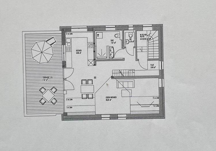 Maisonettenwohnung Ulm Donautal - 2 Zimmer, 88 m&sup2;, 1.600&euro; | Angebot:26654968
