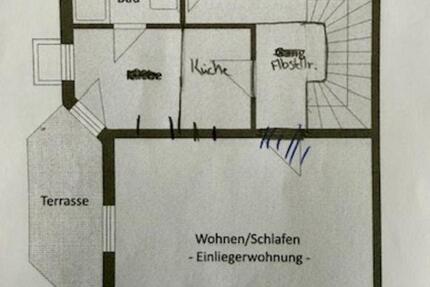 Einliegerwohnung mit Terrasse für Single, Rentner und Pendler 1 zimmer