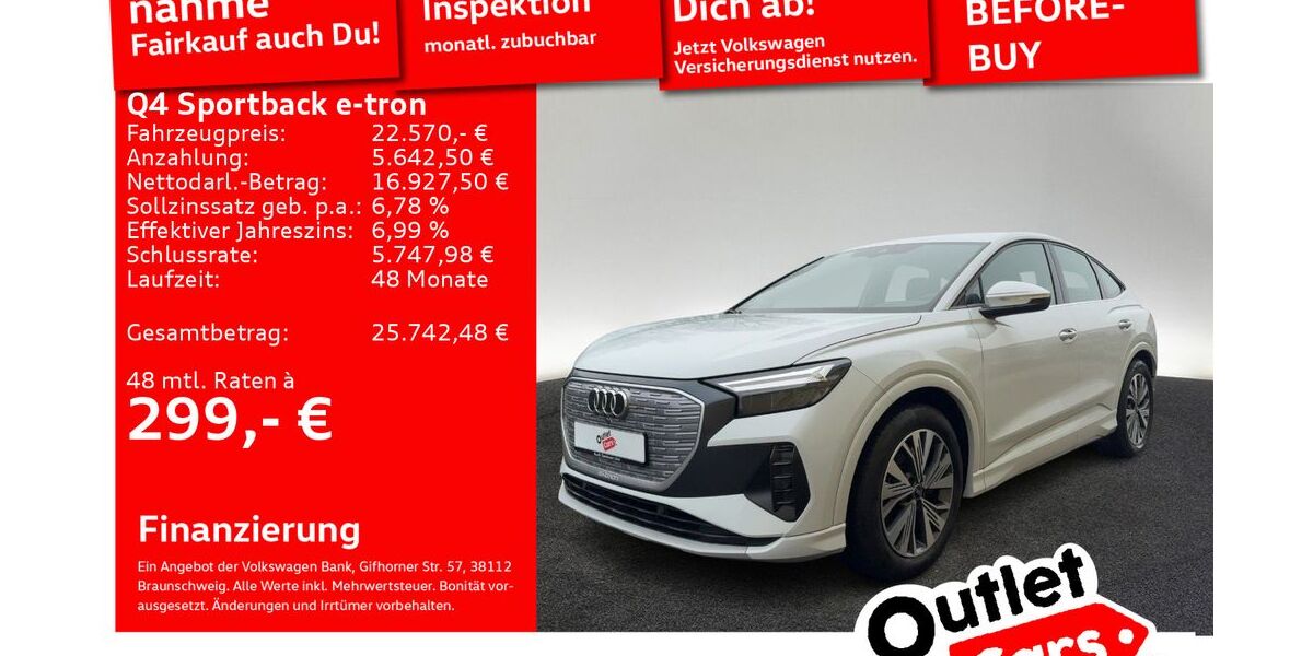 Audi Q4 e-tron 49.021 km 22.570 € Senden 89250