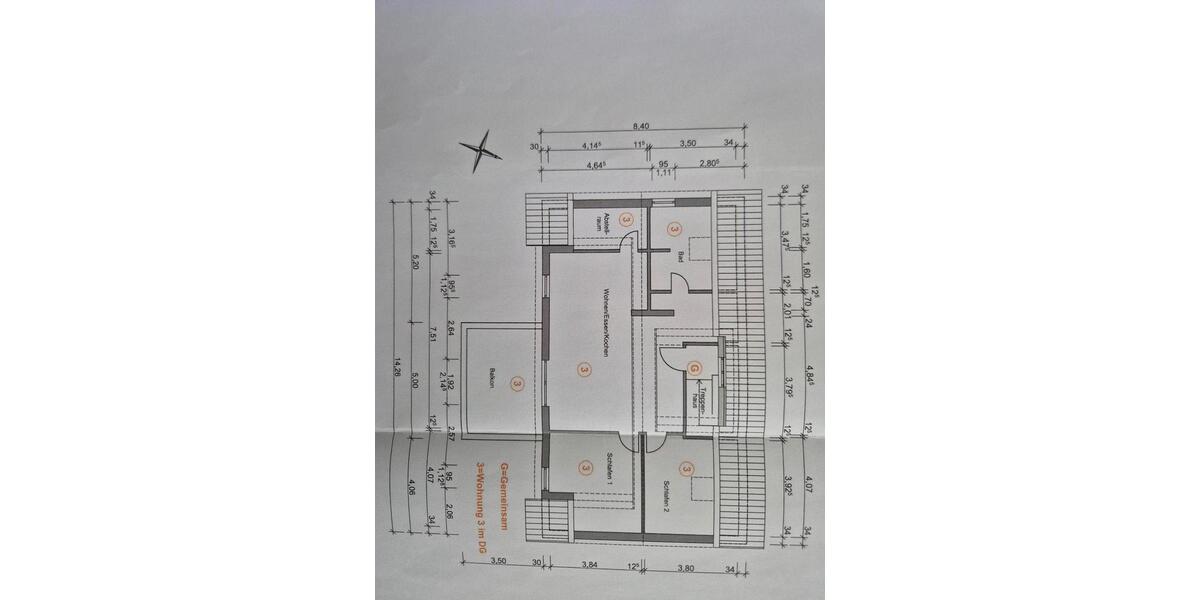 Dachgeschoßwohnung Illertissen - 3 Zimmer, 81 m&sup2;, 351.000&euro; | Angebot:26153382