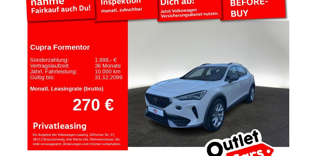 Cupra Formentor 59.997 km 20.820 &euro; Senden 89250