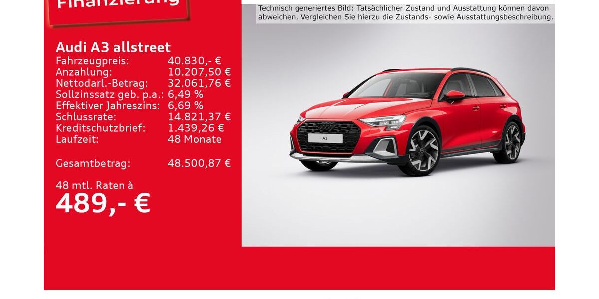 Audi A3 4.813 km 40.830 € Ulm 89073