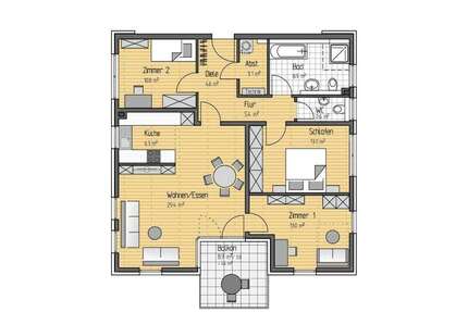 Zimmer Neu-Ulm Ulm - 3 Zimmer, 1.985&euro; | Angebot:23145687