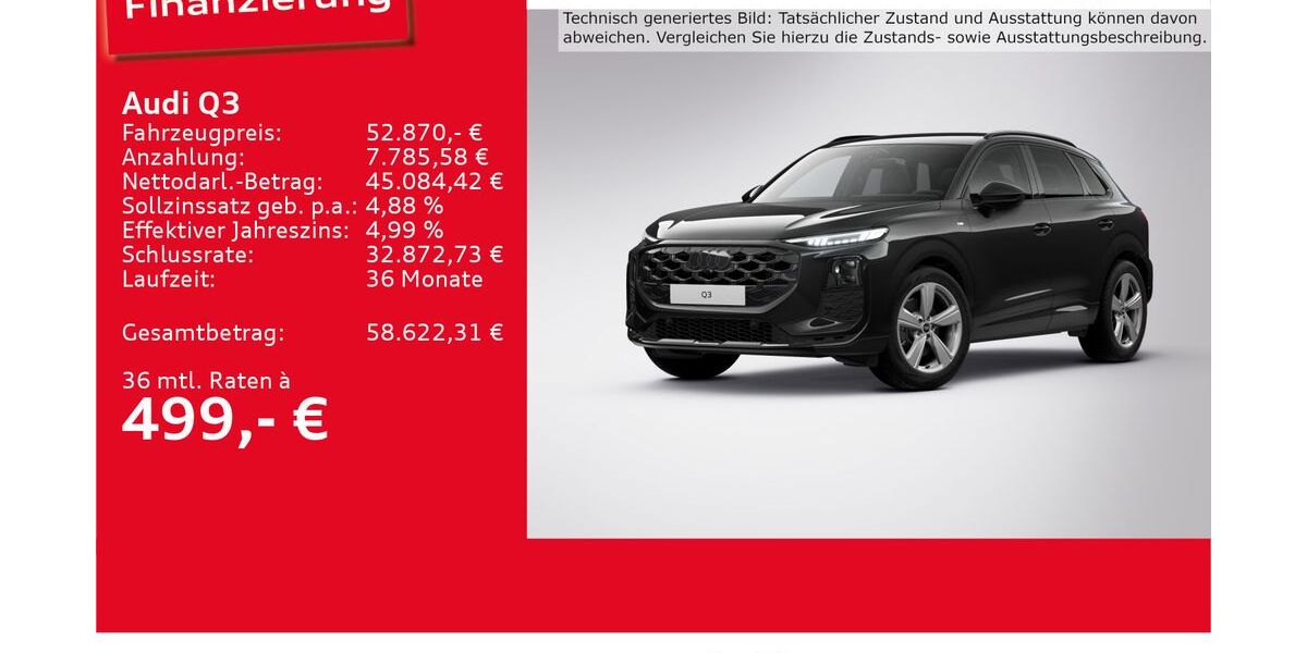 Audi Q3 6.600 km 49.870 &euro; Ulm 89073