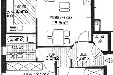 Wohnung Neu-Ulm Burlafingen - 3 Zimmer, 77 m&sup2;, 345.000&euro; | Angebot:27133118