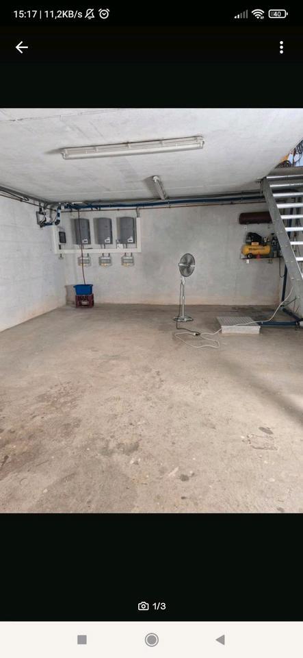 Großer Lagerraum Lagerplatz Kellerraum Werkstatt