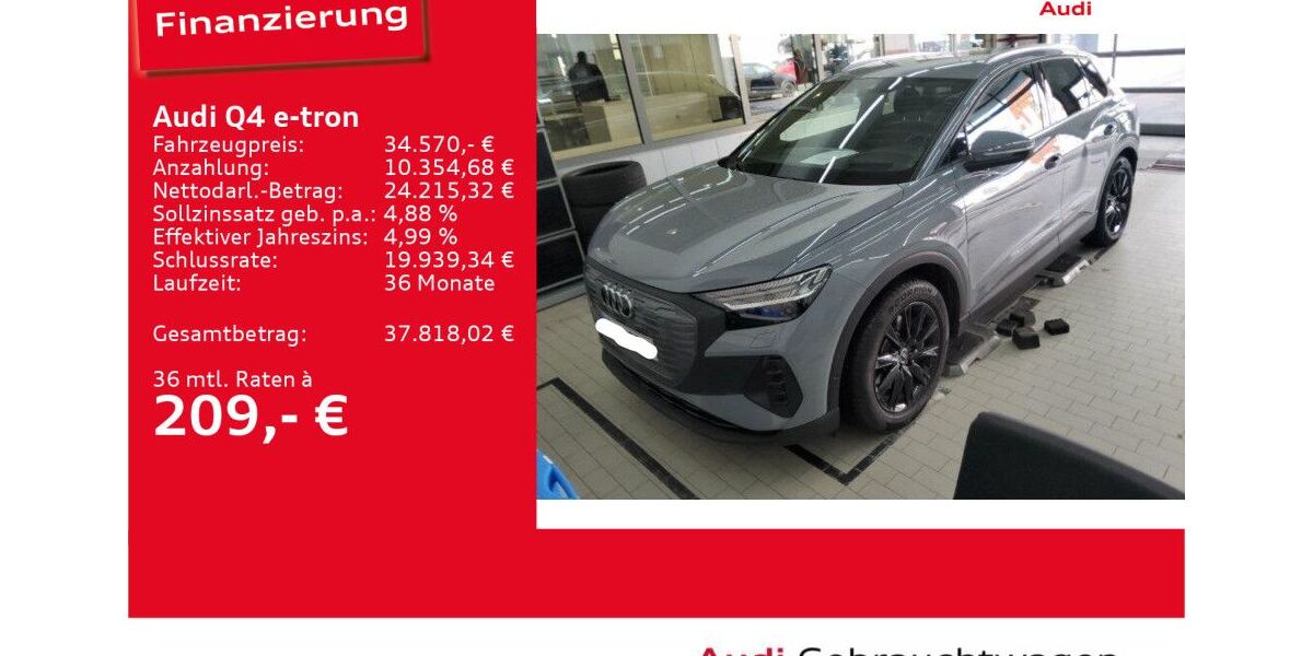 Audi Q4 e-tron 22.964 km 34.570 &euro; Ulm 89073