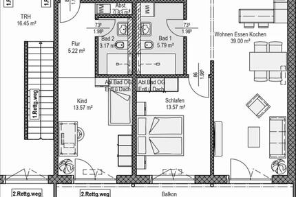 Wohnung Günzburg - 3 Zimmer, 93 m&sup2;, 439.000&euro; | Angebot:26167033