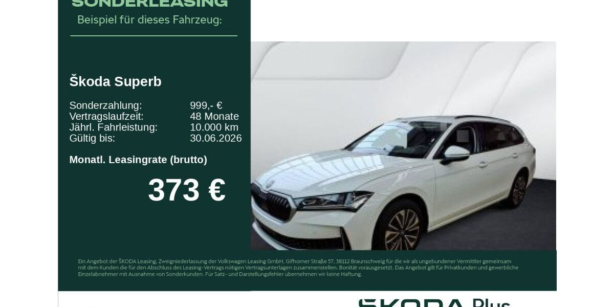 Skoda Superb 8.862 km 37.940 &euro; Neu-Ulm 89231