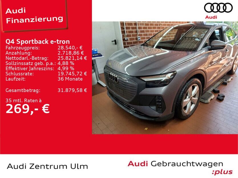 Audi Q4 e-tron 39.136 km 27.360 € Ulm 89073
