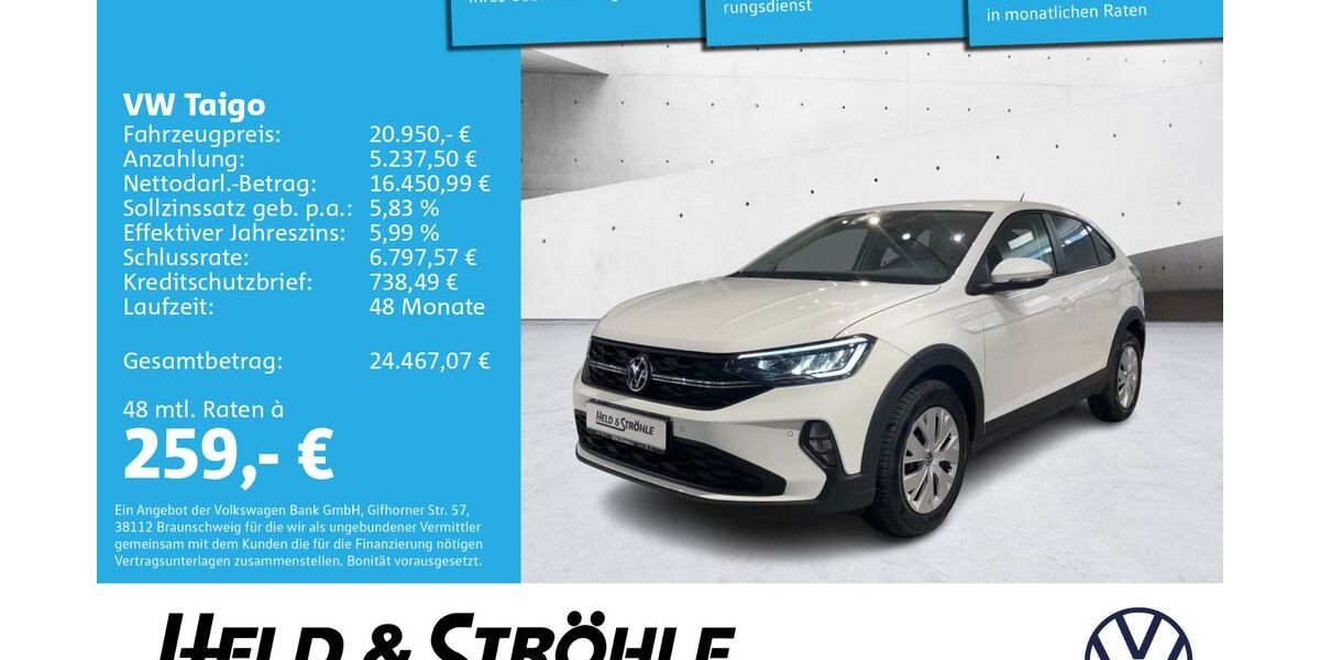 VW Taigo 3.001 km 20.950 &euro; Ulm 89077