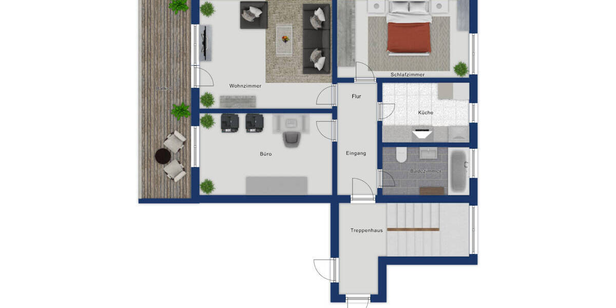 Etagenwohnung Günzburg Denzingen - 3 Zimmer, 78 m&sup2;, 199.000&euro; | Angebot:26142794