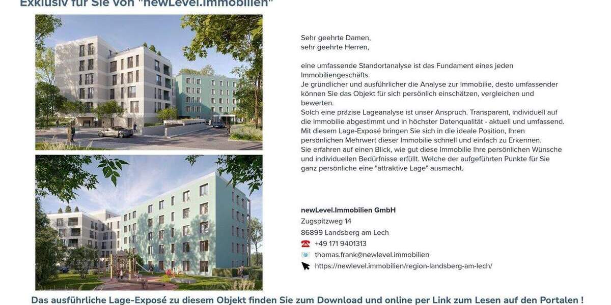 Etagenwohnung Neu-Ulm Ludwigsfeld - 2 Zimmer, 65 m&sup2;, 397.720&euro; | Angebot:24972335