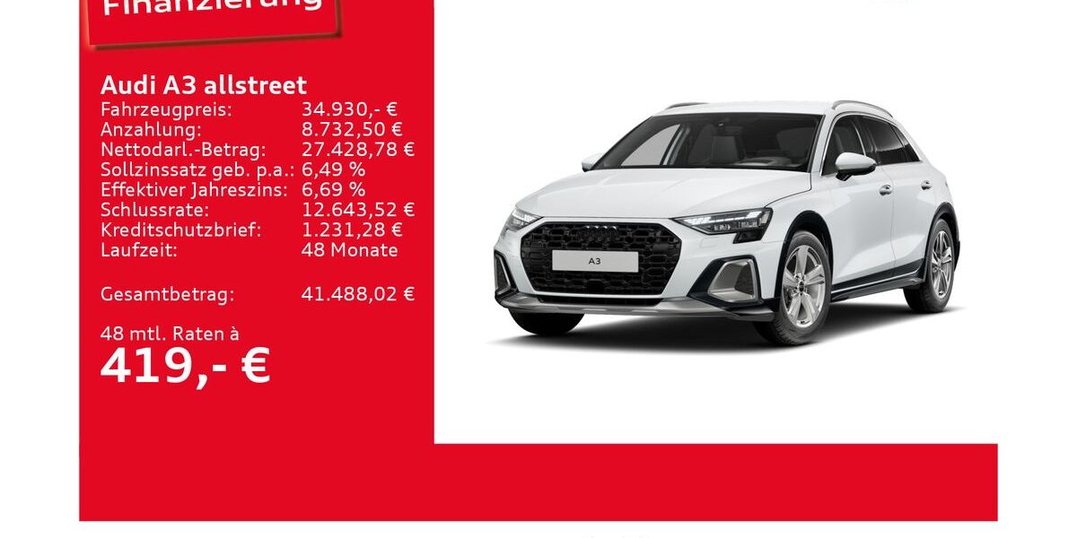 Audi A3 6.143 km 34.930 &euro; Ulm 89073