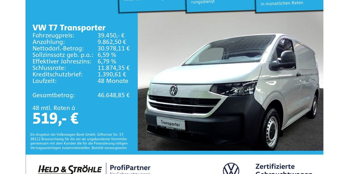 VW T7 Transporter 2.001 km 38.250 &euro; Ulm 89079
