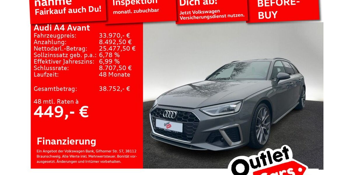 Audi A4 44.708 km 33.970 &euro; Senden 89250