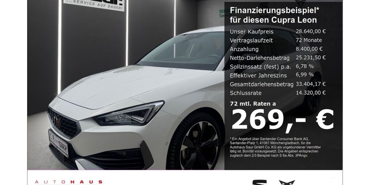Cupra Leon 19.550 km 28.640 &euro; Ulm 89077
