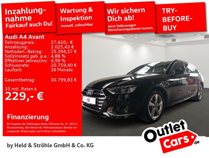 Audi A4 59.200 km 27.420 € Senden 89250