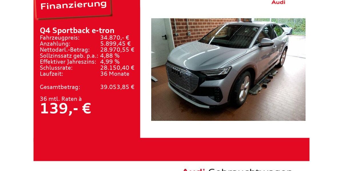 Audi Q4 e-tron 47.416 km 34.870 € Ulm 89073