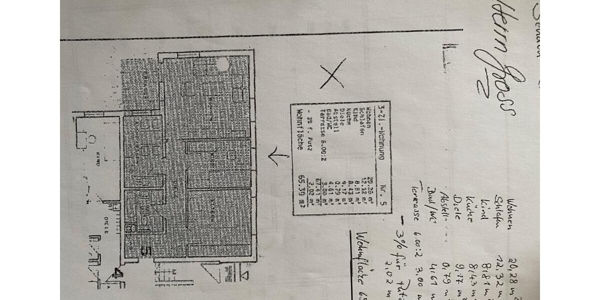 Terrassenwohnung Senden - 3 Zimmer, 65 m&sup2;, 289.000&euro; | Angebot:27122673