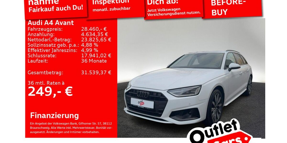 Audi A4 75.454 km 28.460 &euro; Senden 89250