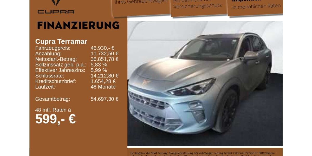 Cupra Terramar 9.166 km 46.930 &euro; Neu-Ulm 89231