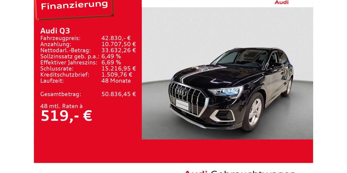 Audi Q3 9.432 km 42.830 € Ulm 89073