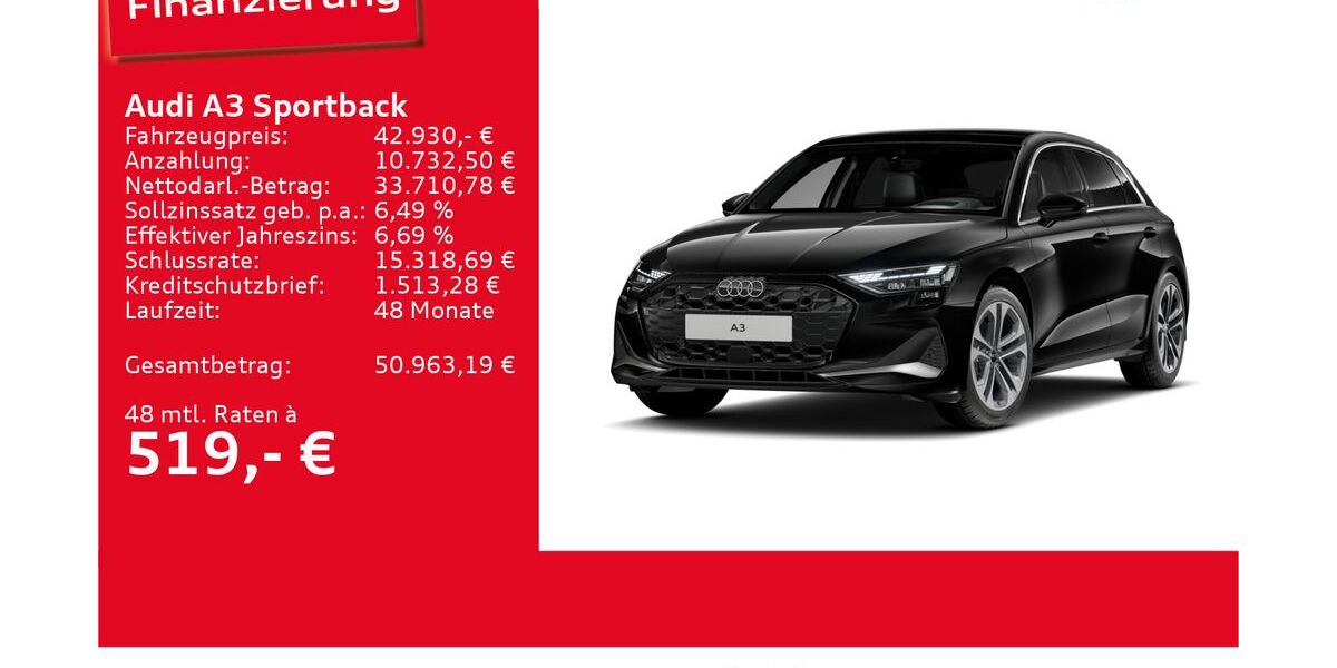 Audi A3 17.897 km 40.860 &euro; Ulm 89073